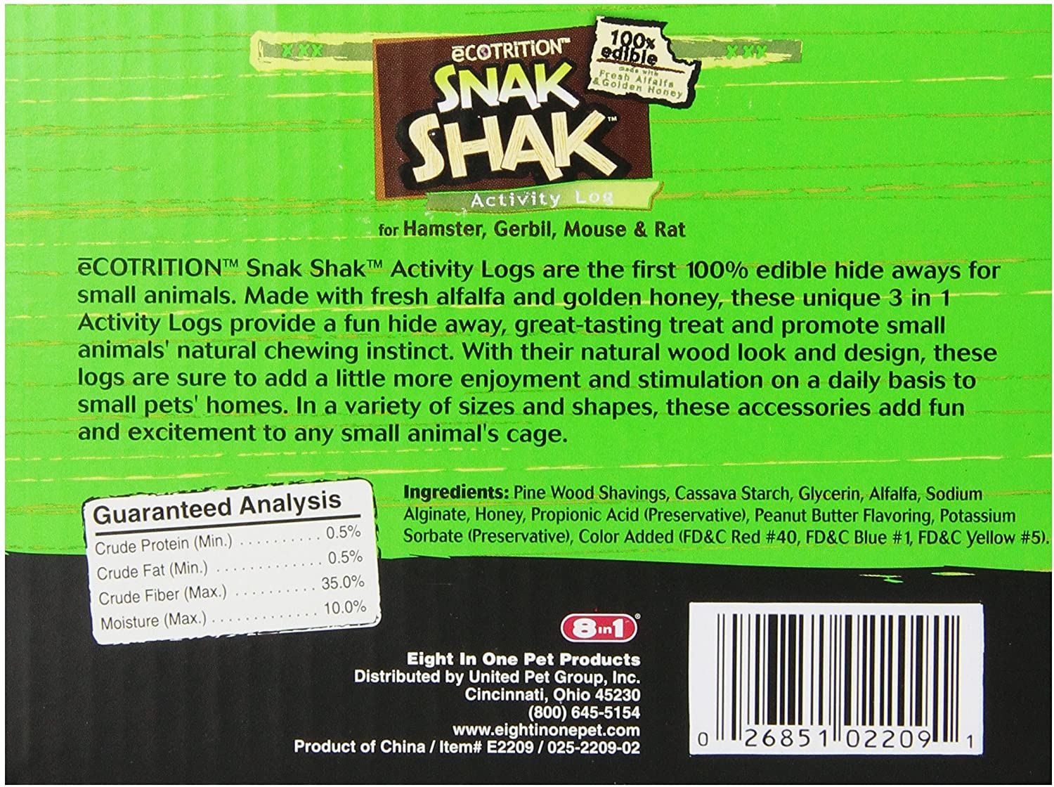 Ecotrition 3 in 1 Edible Snack Shak Activity Log - Small Animal Hide - Image 7