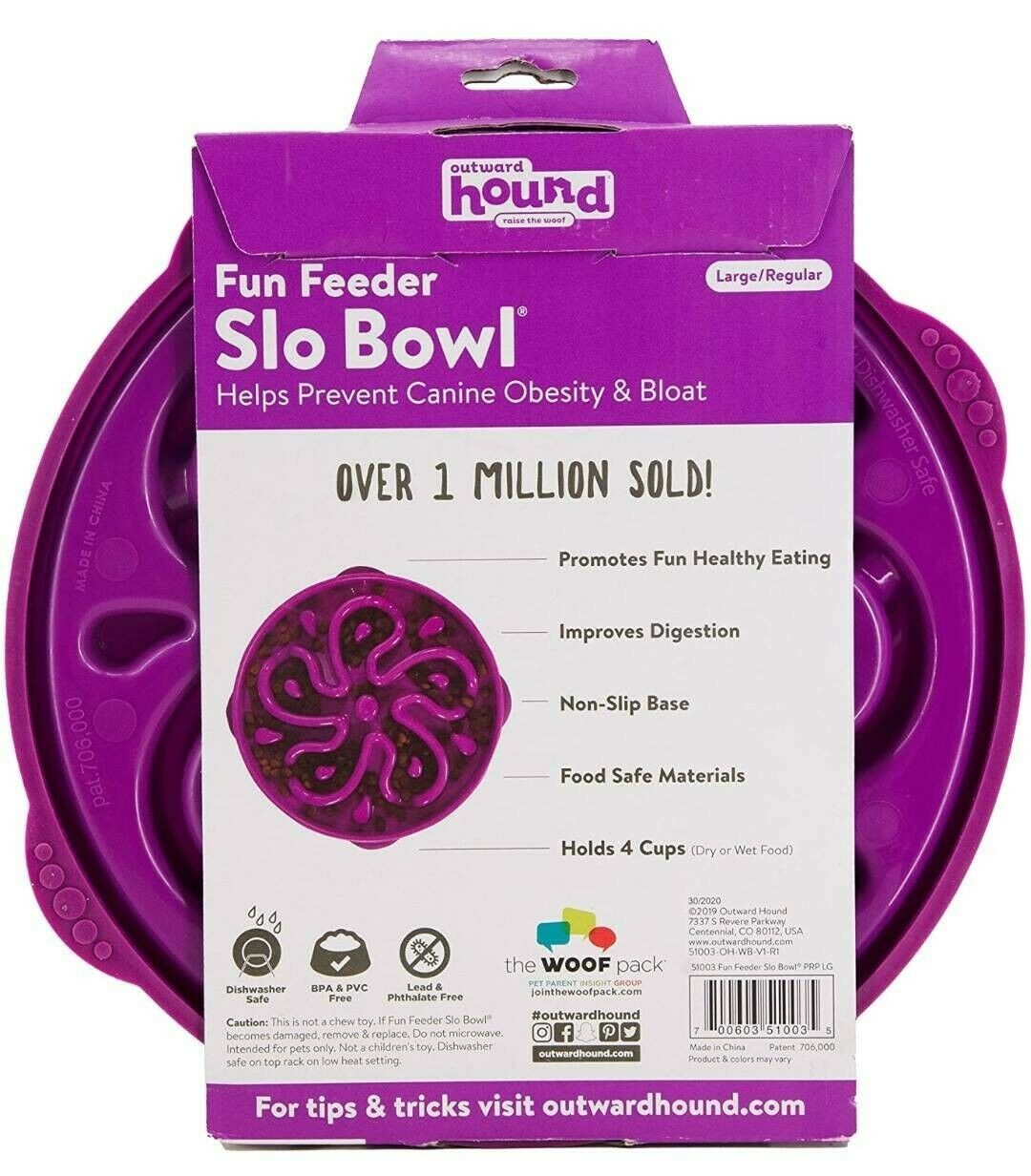 Fun Feeder Slo Dog Bowl by Outward Hound - Image 2