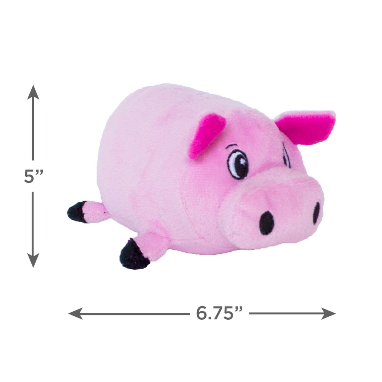 Outward Hound Fattiez Pink Pig Small Squeaker Dog Toy - Image 5