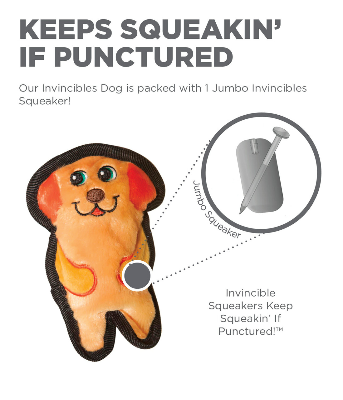 Outward Hound Dog Shaped Invincible Dog Toy - Image 6