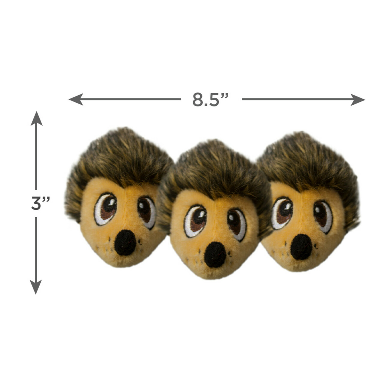 Outward Hound Squeakin' Hedgiez Hedgehog Dog Toy 3 pack Replacement for Hide a Hedgehog - Image 2