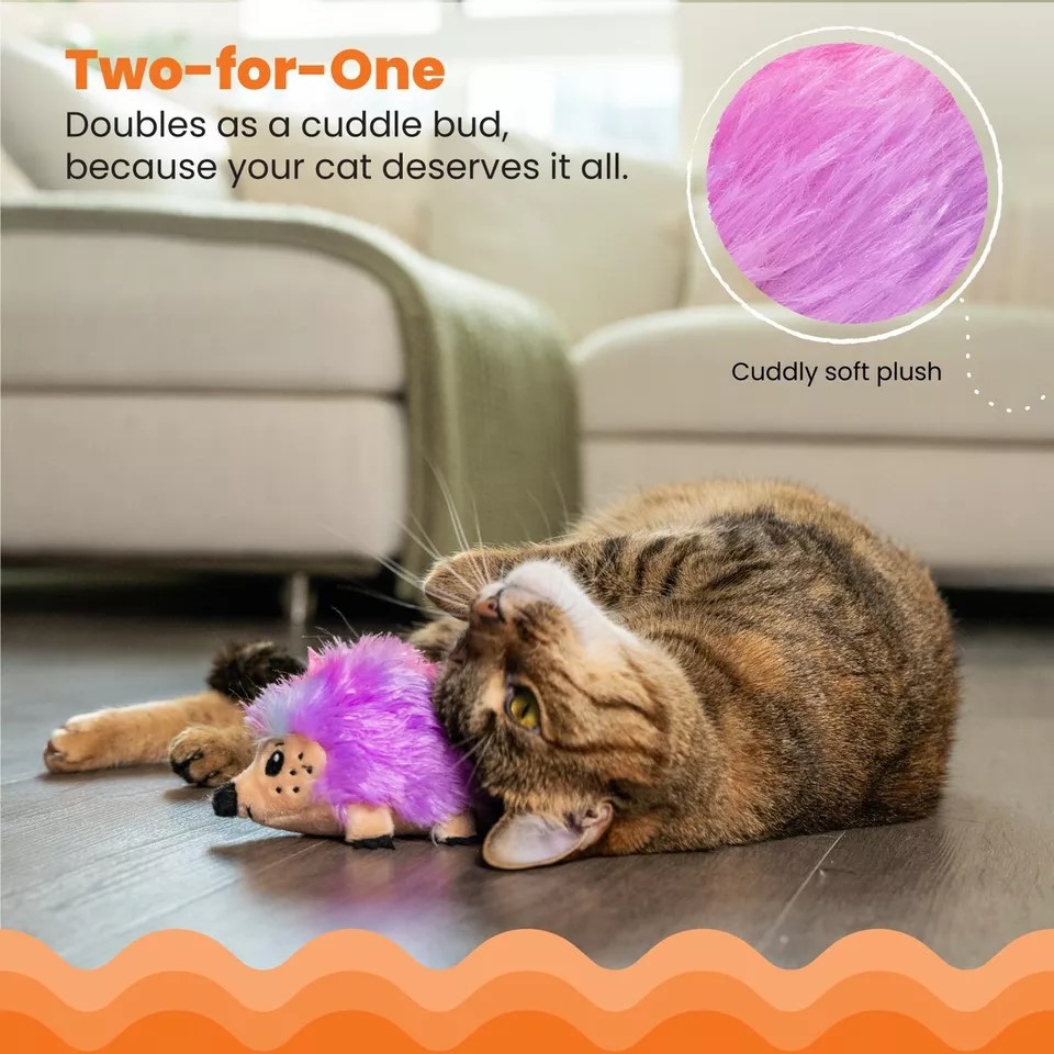 Catnip Plushies Hedgehog Plush Cat Toy - Image 5