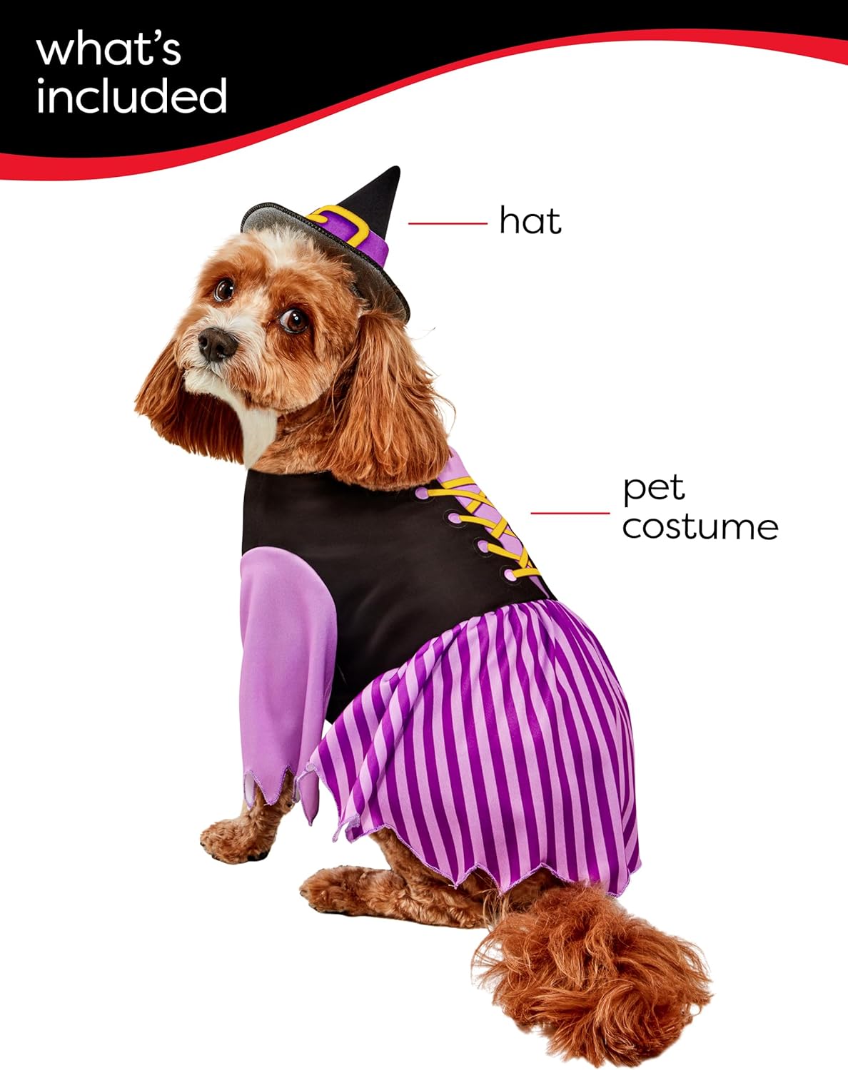 Rubies Pet Halloween Witch Costume - Image 3